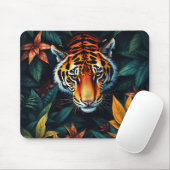 “Tiger of Mine” – Colourful Tiger Portrait マウスパッド (マウス)