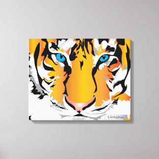 TIGER ON CANVAS-ORANGE 20 "x 16" キャンバスプリント