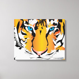 TIGER ON CANVAS-ORANGE 20 "x 16" キャンバスプリント
