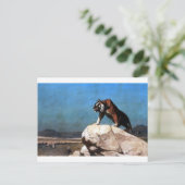 Tiger on the watch by Jean-Leon Gerome ポストカード (スタンド正面)