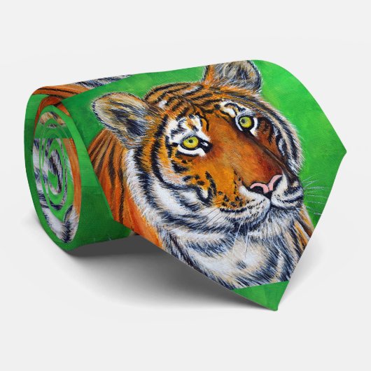 Tiger Painting ネクタイ (ロール)