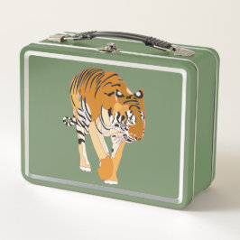 Tiger Painting on Metal Lunch Boxes メタルランチボックス