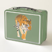 Tiger Painting on Metal Lunch Boxes メタルランチボックス (裏面)