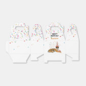 Tiger Partying – 動物のパーティー フェイバーボックス (折り畳みなし)