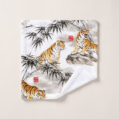 tiger pattern バスタオルセット (ウォッシュタオル)