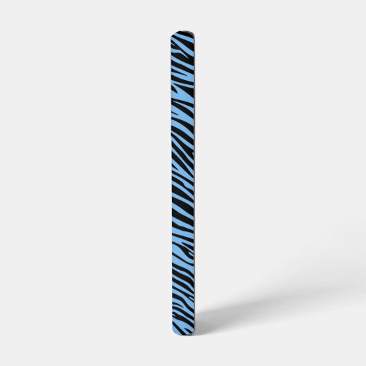 Tiger Pattern in Light Blue with Tiger Samsung Galaxyケース (左側面)
