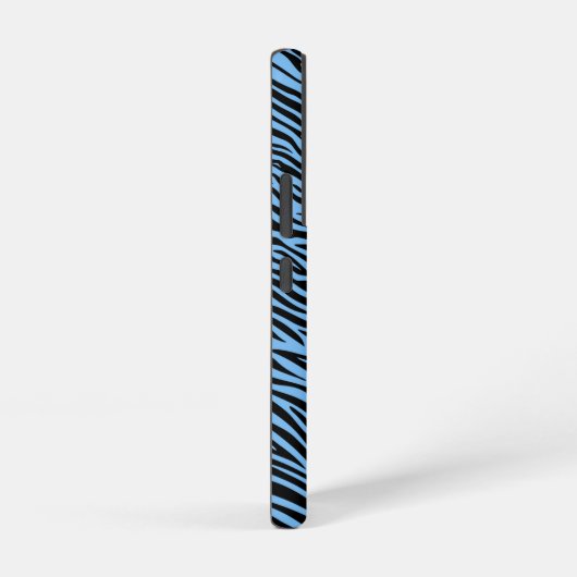 Tiger Pattern in Light Blue with Tiger Samsung Galaxyケース (右側面)