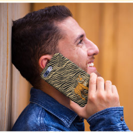 Tiger Pattern in Light Brown with Tiger  iPhone 16ケース