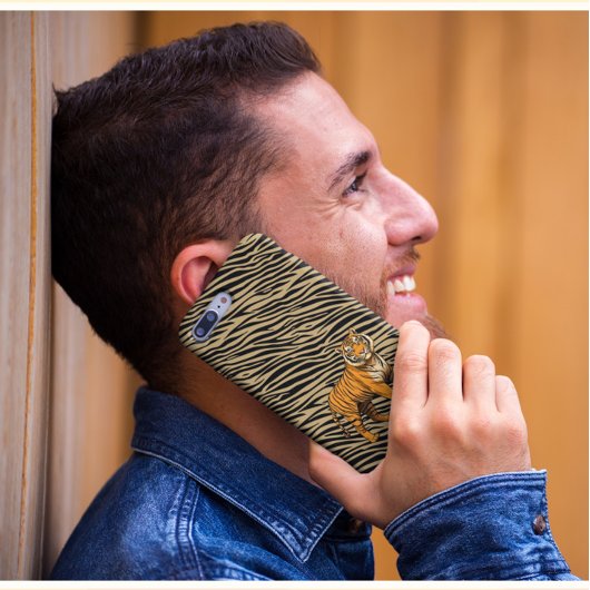 Tiger Pattern in Light Brown with Tiger  Case-Mate iPhoneケース