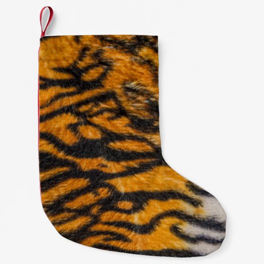 Tiger patterned backgroundabstract, animal, asia,  スモールクリスマスストッキング (正面)