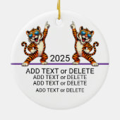 Tiger Paw ASL I LOVE YOU - SEE BACK! セラミックオーナメント (裏面)