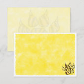 Tiger Paw Print Blank Watercolor ノートカード (正面/裏面)