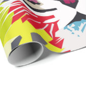 Tiger Pop Art Portraitart, pop, tiger, animal, fac ラッピングペーパー (ロールコーナー)