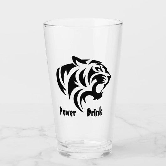Tiger Power Drink タンブラーグラス (正面)