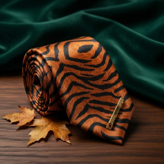 Tiger Print  ネクタイ