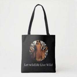 | Tiger Print Eco-Friendly Canvas Bag トートバッグ