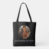 | Tiger Print Eco-Friendly Canvas Bag トートバッグ (裏面)