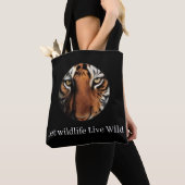 | Tiger Print Eco-Friendly Canvas Bag トートバッグ (クローズアップ)