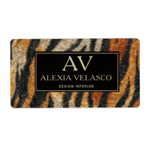 Tiger Print Elegant Wildlife Luxury