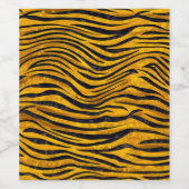 Tiger Print - Gold Clusters ワインラベル (シングルラベル)