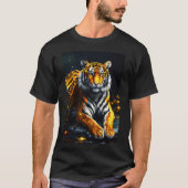 Tiger PrintT-Shirtでワイルドな側面を解放 Tシャツ (正面)