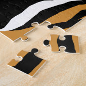 Tiger Profile Portrait ジグソーパズル (側面)