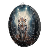 Tiger prowling in surreal forest No 2 ダーツボード (正面右)