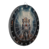 Tiger prowling in surreal forest No 2 ダーツボード (正面左)