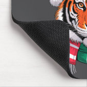 Tiger Reindeer Christmas Santa Hat Tiger Xmas  マウスパッド (コーナー)