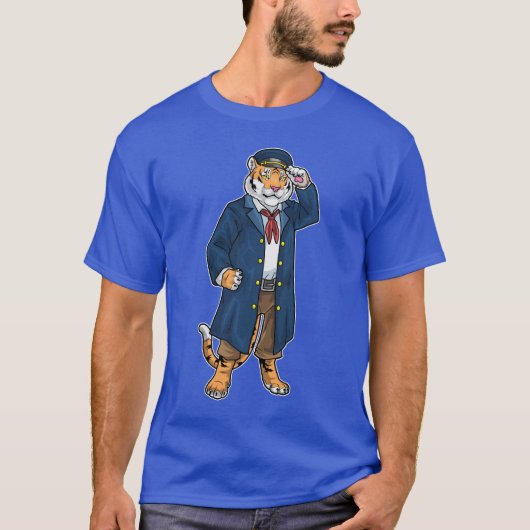 Tiger Sailor Sailor cap Tシャツ (正面)