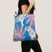 Tiger seamless pattern,wild animal background,tren トートバッグ (クローズアップ)
