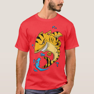 Tiger SharkTigershark男の子男の子捕食動物のpres Tシャツ