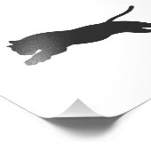 Tiger silhouette – 背景色を選択 フォトプリント            (角)