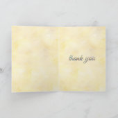 Tiger sitting on a sports car  サンキューカード (内部)