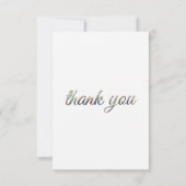 Tiger sitting on a sports car  サンキューカード (裏面)