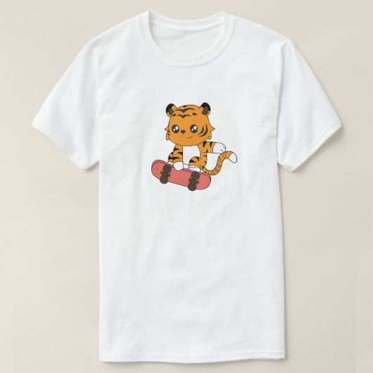 Tiger Skating Tシャツ (デザイン正面)