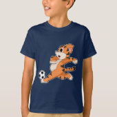 Tiger Soccer player Soccer Tシャツ (正面)