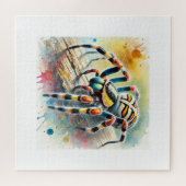 Tiger Spider 260824AREF109 - Watercolor ジグソーパズル (横)
