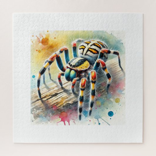Tiger Spider 260824AREF109 - Watercolor ジグソーパズル (縦)