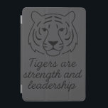 Tiger Spirit：強さとリーダーシップ iPad Miniカバー<br><div class="desc">強はっきりした力とリーダーシップを表すトラのデザイン。勇気を持ってリードする人に最適。</div>