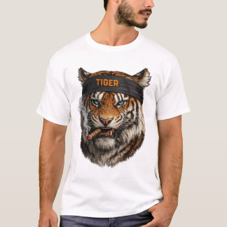 Tiger Street Style T-Shirt – Bold Animal Design Tシャツ