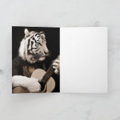 Tiger Strings – エレガントな音楽アート カード (内部)