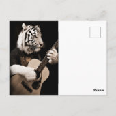 Tiger Strings – エレガントな音楽アート ポストカード (裏面)