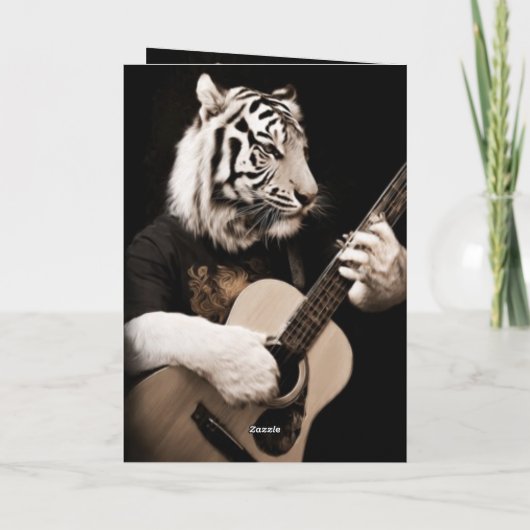 Tiger Strings – Elegant Musical Art カード (裏面)