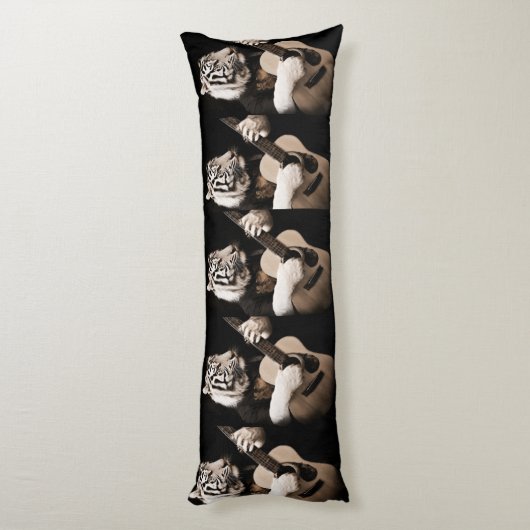 Tiger Strings – Elegant Musical Art ボディピロー (裏面 (縦))