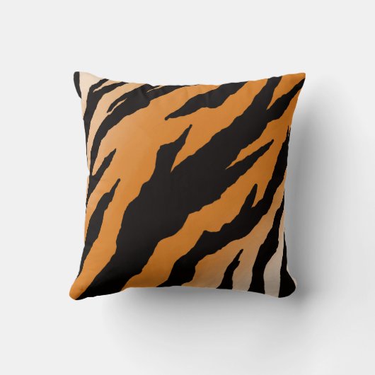 Tiger Stripe design on throw cushion クッション (裏面)
