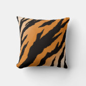 Tiger Stripe design on throw cushion クッション (正面)