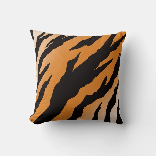 Tiger Stripe design on throw cushion クッション (正面)