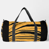 Tiger Stripe Print Athletic Gym Travel Carry On  ダッフルバッグ (正面)