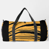 Tiger Stripe Print Athletic Gym Travel Carry On  ダッフルバッグ (裏面)